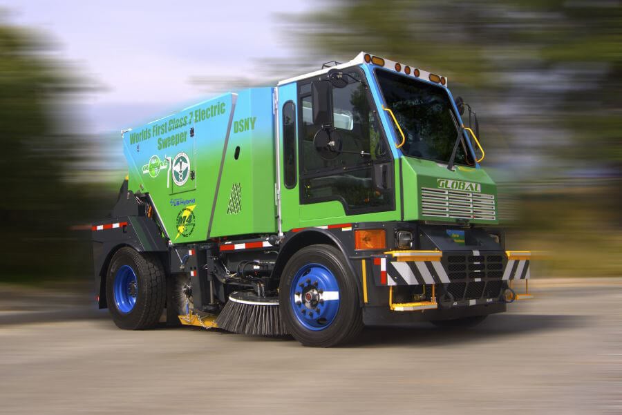 Global Sweepers 100% electric Street Sweeper