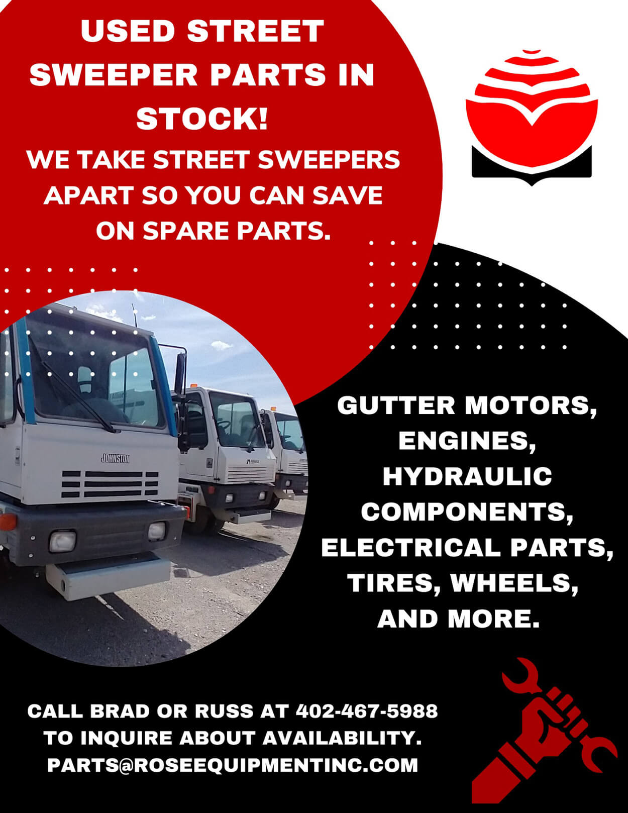 Used Street Sweeper Parts